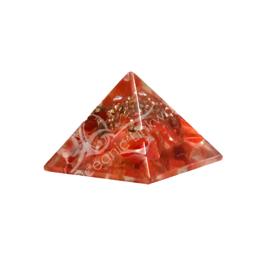 Carnelian Orgone Pyramid 1-1.25