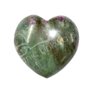 Polished Ruby Zoisite Heart