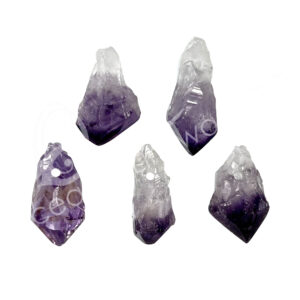 Rough Amethyst Point with Hole