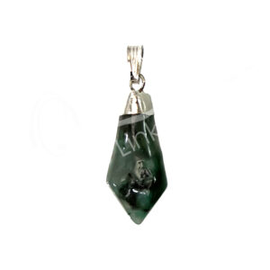 Emerald Diamond Shape Pendant 1-1.75"