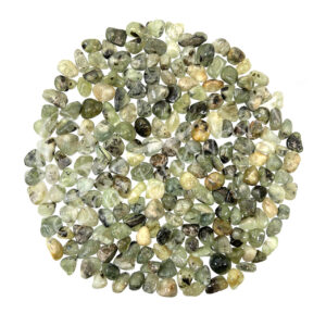 Prehnite with Rutile Tumbled Stones 15-35 mm