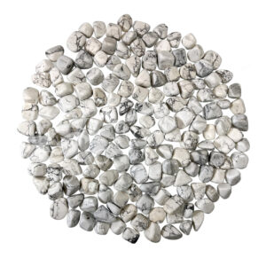 White Howlite Tumbled Stones 15-30 mm