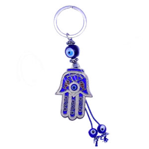 Hand of Fatima Evil Eye Keychain