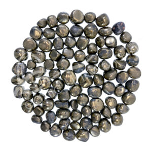 Pyrite with Black Magnetite Tumbled Stones 15-35 mm