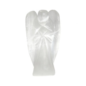 Polished Selenite Angel Carving