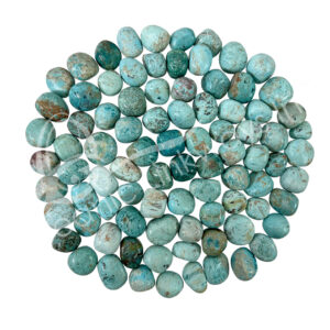 Handpolished Inca Turquoise Tumbled Stones 20-35 mm