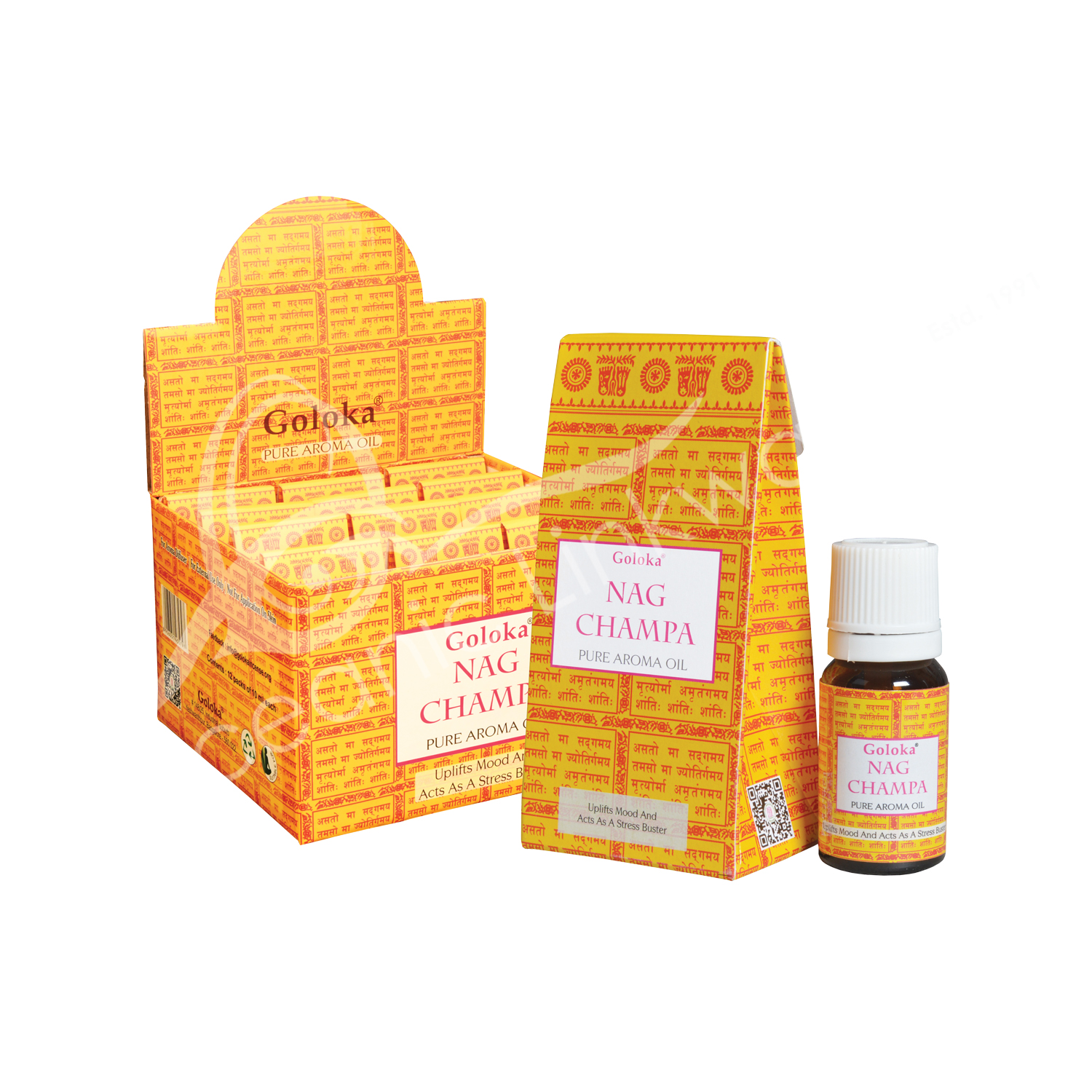 Goloka Nag Champa, Pure Aroma Oil