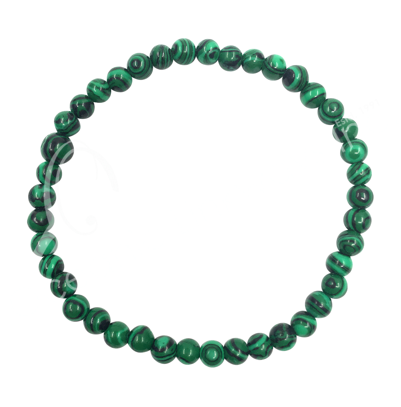 Synthetic Malachite Bracelet 4-4.5 mm | Oceanic Linkways in NJ