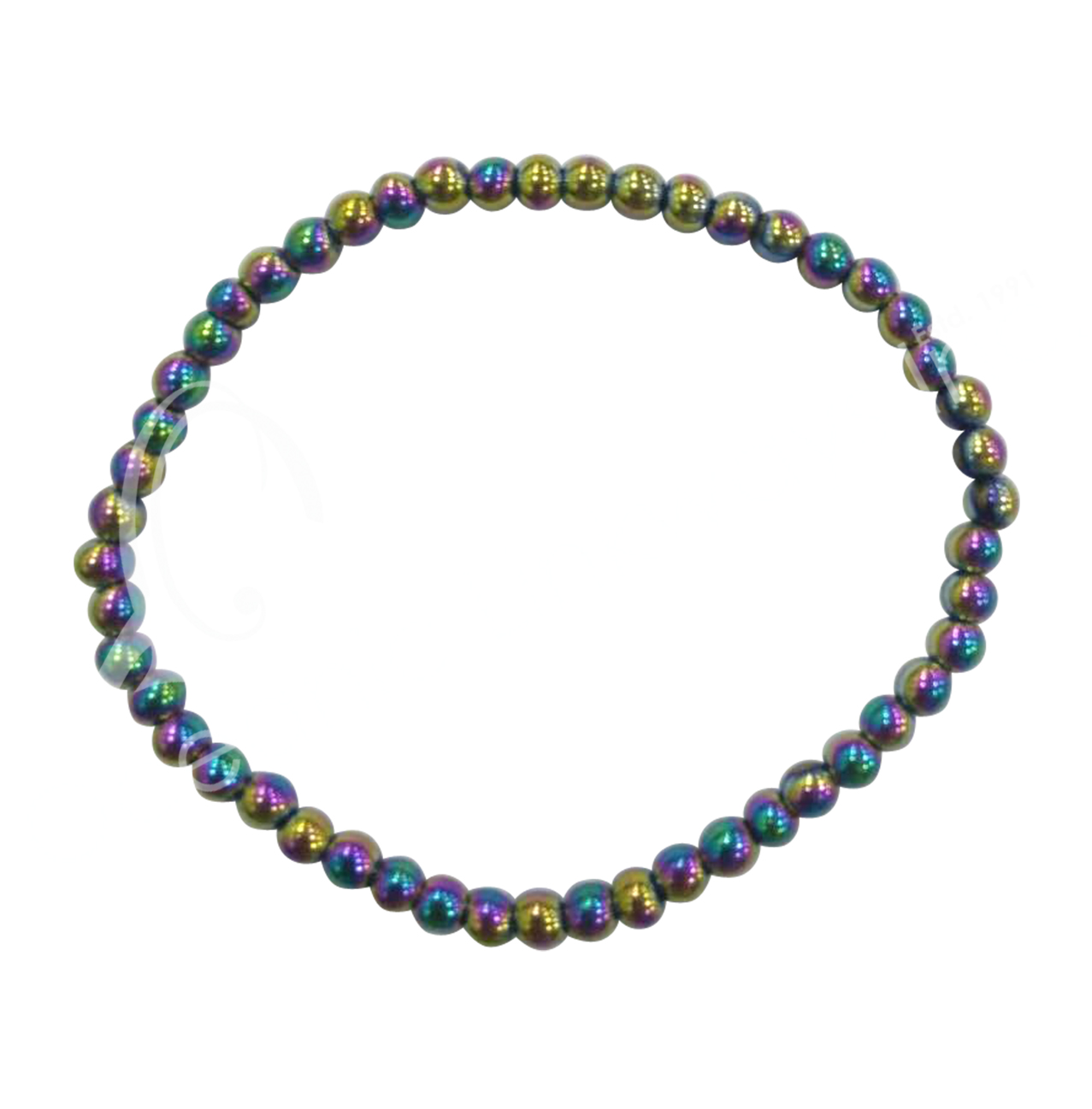 Diameter Round Natural Rainbow Hematite Beads Loose Bead - Temu