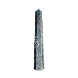 Polished Blue and Green Kyanite Six Sides Obelisk