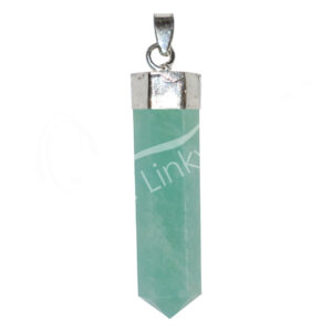 Amazonite Cap Pont Pendant with 6 Facets