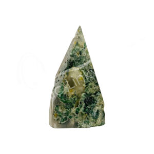 Green Moss Agate Top Polished Point