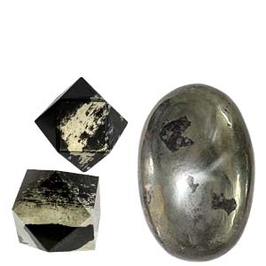 Pyrite with Black Magnetite