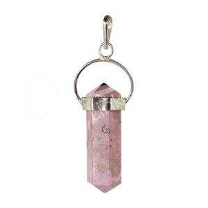 Rhodonite Double Terminated Point Pendant