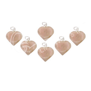 Pink Opal Heart Pendant