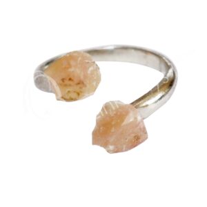 Pink Opal Adjustable Ring 7-8 mm Stone