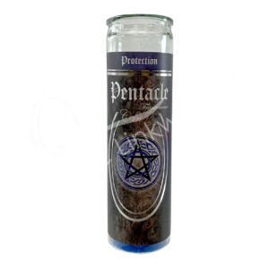 Frankincense Candle in Glass Jar with Pentacle