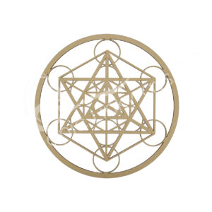 Wood Metation Cube Wall Plaque (Pack of 3)