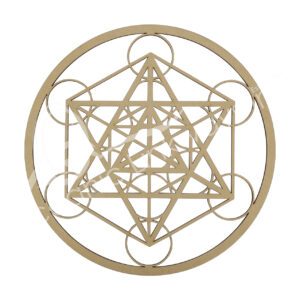 Wood Metation Cube Wall Plaque (Pack of 2)