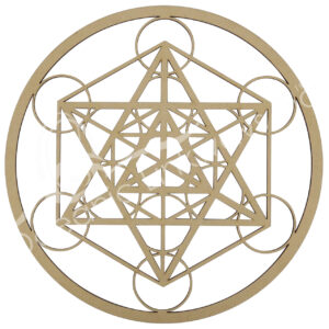 Wood Metation Cube Wall Plaque (Pack of 2)