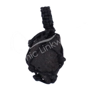 Rough Shungite Thread Cage Pendant