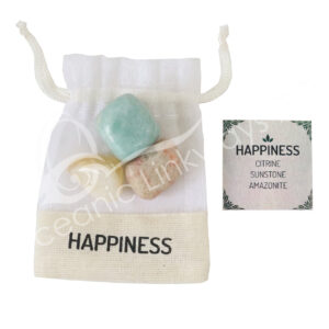 Happiness Stone Kit with Tumbled Stones Citrine & Sunstone & Amazonite