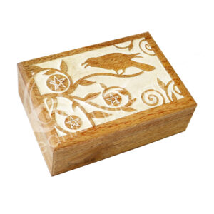 Mango Wood Box Raven