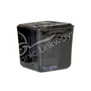 Plain Black Glass Mini Cancle Holder Cube 1.25"