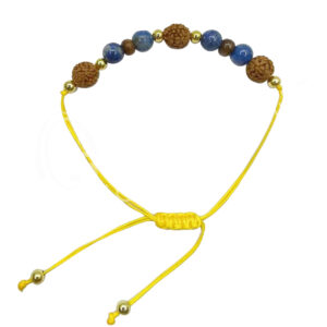 Rakhi Bracelet for Blessings with Lapis Lazuli & Rudraksha