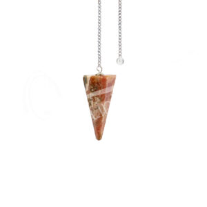 Rhodochrosite Pendulum with Plain Chain