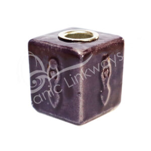 Goddess Purple Ceramic Mini Candle Holder Cube