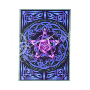 Printed Celtic Pentacle Cotton Tapestry