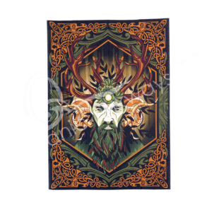 Printed Horn God Cotton Tapestry