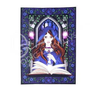 Printed Pagan Priestess Cotton Tapestry