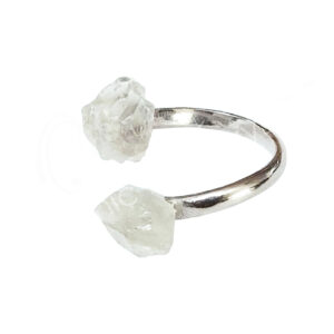 Adjustable Natural Prasiolite Ring