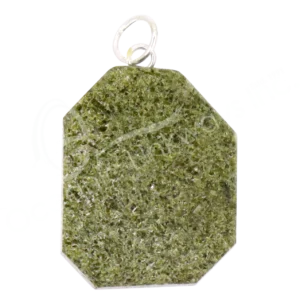 Polished Epidote Slice Pendant