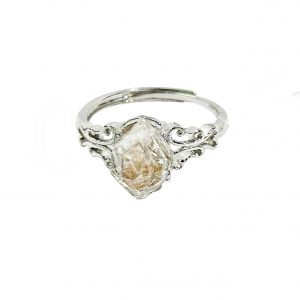 Pakimer Crystal Quartz Sterling Silver Ring