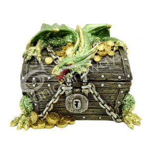 Green Dragon on Treasure Chest Box