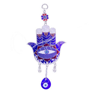 Red and Blue Fatima Hand Evil Eye Hanging