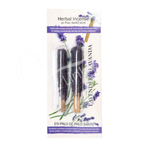 Lavender Herbal Resin Incense on Palo Santo Sticks