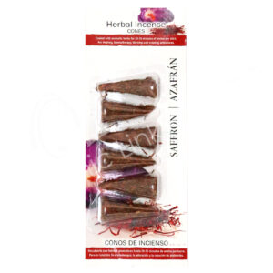 Saffron Herbal Resin Incense Cones