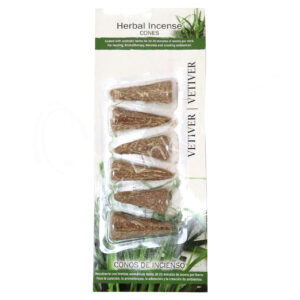 Vetiver Herbal Resin Incense Cones