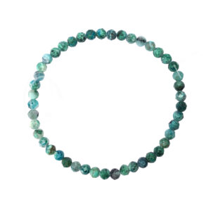 Azurite/Malachite Faceted Stone Beads Bracelet