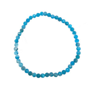 Apatite Faceted Stone Beads Bracelet