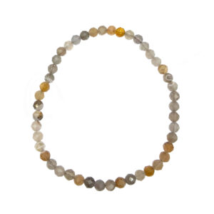 Multi Moonstone Faceted Stone Beads Bracelet