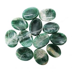 Green Aventurine with Quartz Worry Stones