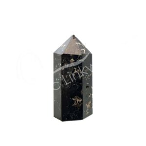 Polished Black Tourmaline 6 Sides Obelisk