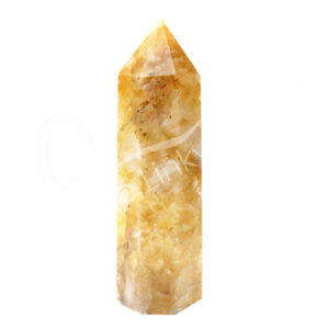 Polished Yellow Quartz 6 Sides Obelisk