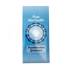 Light Blue Frankincense Scented Mini Candle for Guidance 4.75-5" Pack of 20