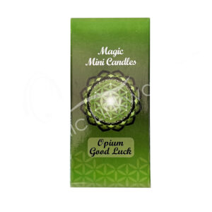 Green Opium Scented Mini Candle for Good Luck 4.75-5" Pack of 20